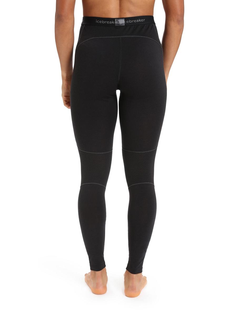 Black Icebreaker BodyfitZone™ Merino 200 Zone Thermal Women's Leggings | AU 1540PJJQ